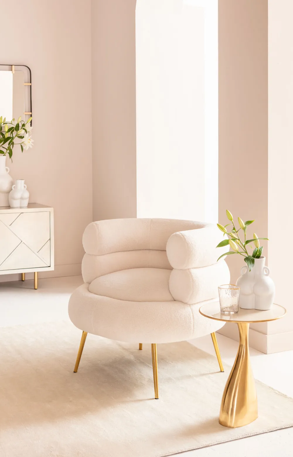 KARE Design Sohvapöydät*Spacey Sivupöytä, Kulta Ø36cm