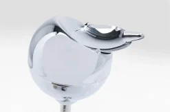 KARE Design Tuhkakupit Ja Savukerasiat*Spheric Jalallinen Tuhkakuppi, Kromi