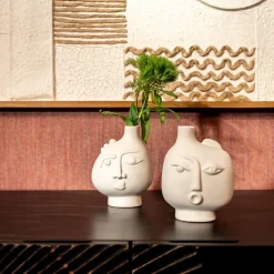 KARE Design Olohuone*Spherical Face Maljakko, Oikea 16cm