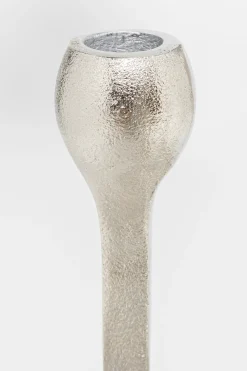 KARE Design Lyhdyt|Kynttilänjalat*Stacky Silver Kynttilänjalka, Hopea 31cm