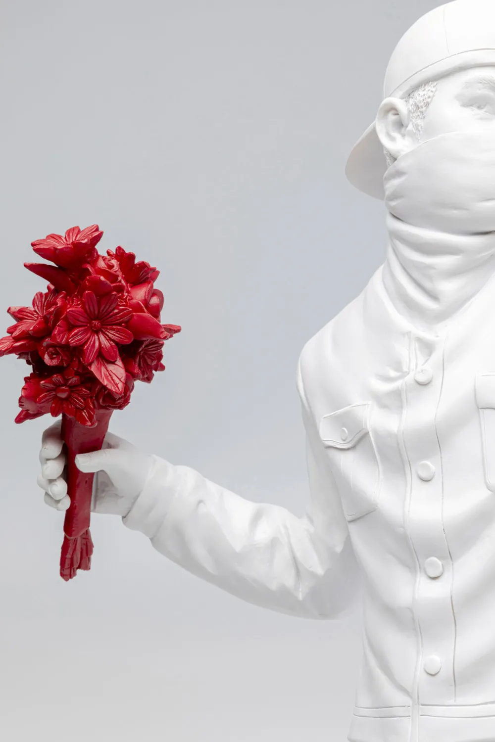 KARE Design Jalalliset Koriste-Esineet*Street Art Bouquet Koriste-esine Valkoinen 67cm