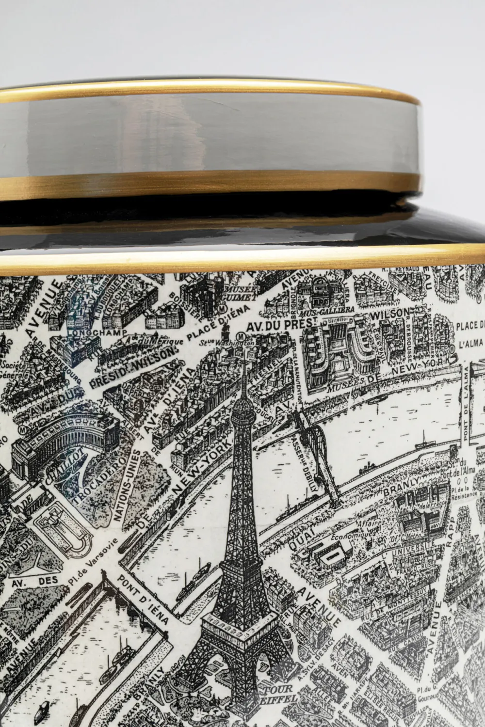 KARE Design Koriste-Esineet*Streets Of Paris Koriste Purkki Ø22cm