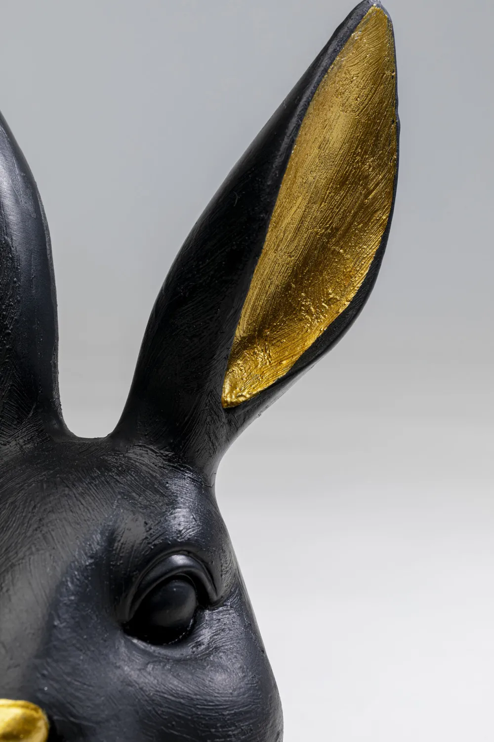 KARE Design Koriste-Esineet*Sweet Rabbit Jänis, Pupu Koriste-esine Musta 23cm