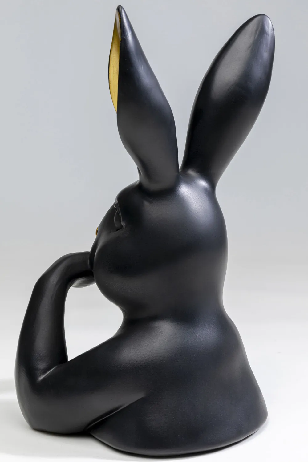 KARE Design Koriste-Esineet*Sweet Rabbit Jänis, Pupu Koriste-esine Musta 31cm