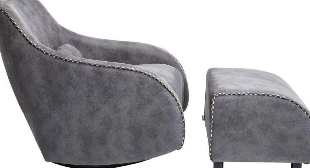 KARE Design Nojatuolit*Swing Ritmo Vintage Keinutuoli, Harmaa