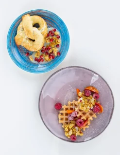 KARE Design Lautaset*Swirl Blue Lautanen, Sininen Ø19cm