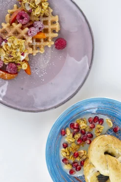 KARE Design Lautaset*Swirl Blue Syvä Lautanen, Sininen Ø21cm