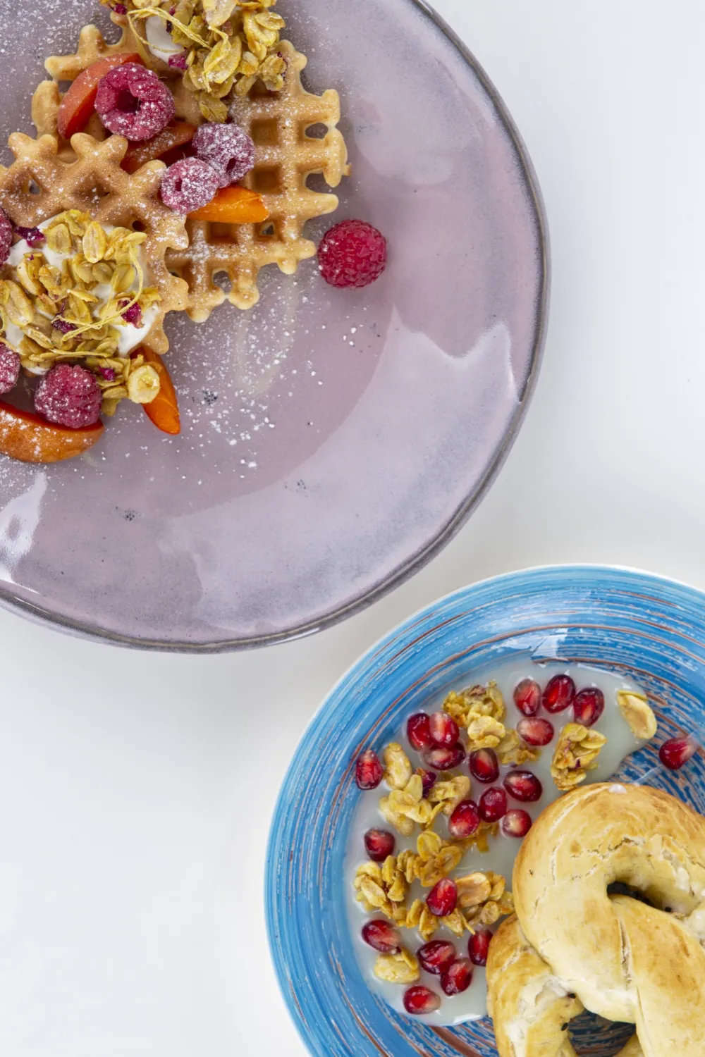 KARE Design Lautaset*Swirl Blue Syvä Lautanen, Sininen Ø21cm