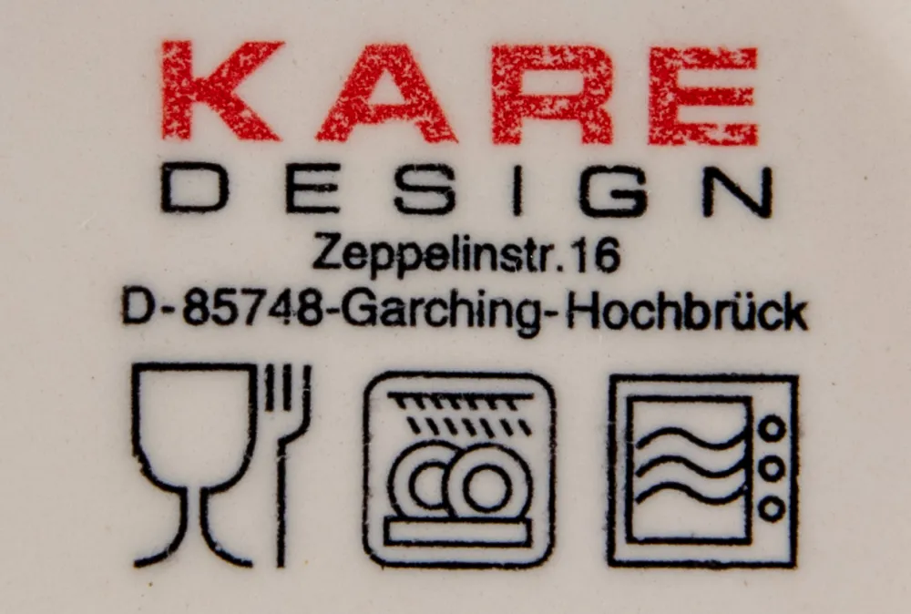 KARE Design Lautaset*Swirl Blue Syvä Lautanen, Sininen Ø21cm