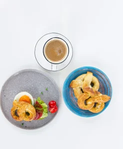 KARE Design Lautaset*Swirl Blue Syvä Lautanen, Sininen Ø21cm