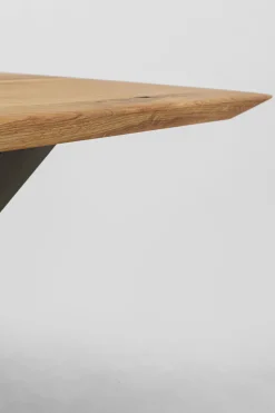 KARE Design Pöydät*Symphony Ruokapöytä - Tammi, Ristikkojalka Musta 180x90cm