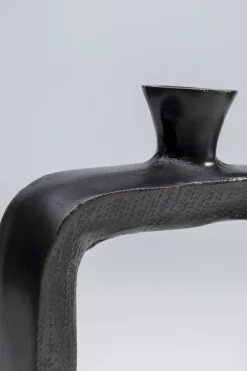 KARE Design Lyhdyt|Kynttilänjalat*Tanu Kynttilänjalka Musta 30cm