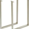KARE Design Baaripöydät*Tavola Korkeat Pöydänjalat, Hopea (2/Setti)