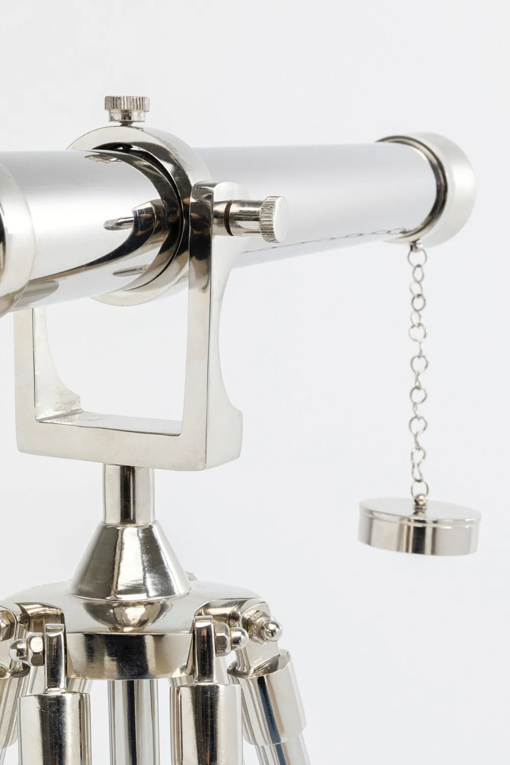 KARE Design Jalalliset Koriste-Esineet*Telescope Kaukoputki Koriste-esine Hopea 125cm