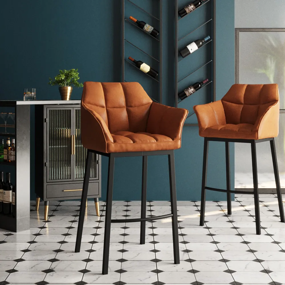 KARE Design Baarituolit*Thinktank Quattro Baarituoli, Ruskea