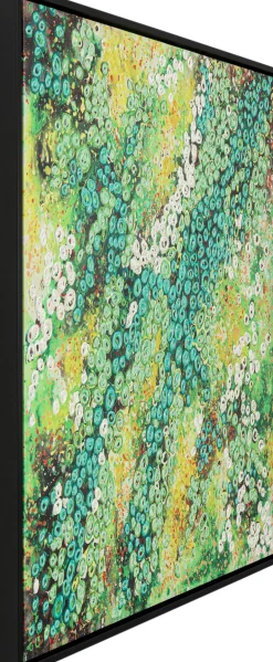 KARE Design Taulut|Olohuone*Top View Green Kehystetty Taulu 100x100cm