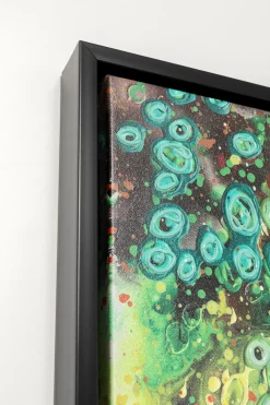 KARE Design Taulut|Olohuone*Top View Green Kehystetty Taulu 100x100cm