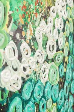 KARE Design Taulut|Olohuone*Top View Green Kehystetty Taulu 100x100cm