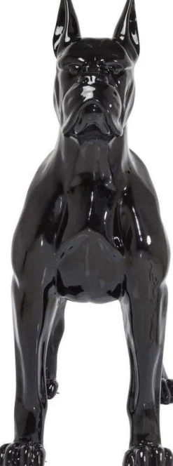 KARE Design Jalalliset Koriste-Esineet*Toto XL Iso Koira Koriste-esine, Patsas, Musta 180cm