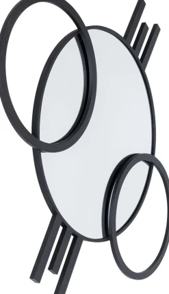 KARE Design Peilit*Triple Circle Seinäpeili, Musta 124x119cm