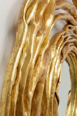 KARE Design Peilit*Twiggy Seinäpeili, Kulta Ø121cm