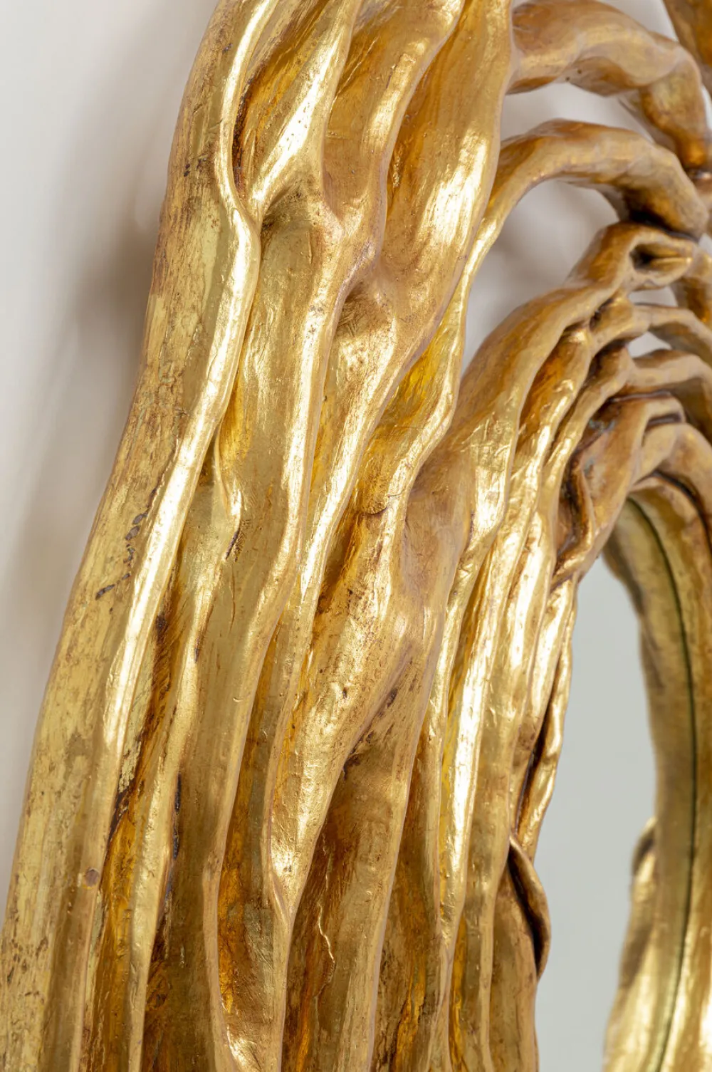 KARE Design Peilit*Twiggy Seinäpeili, Kulta Ø121cm