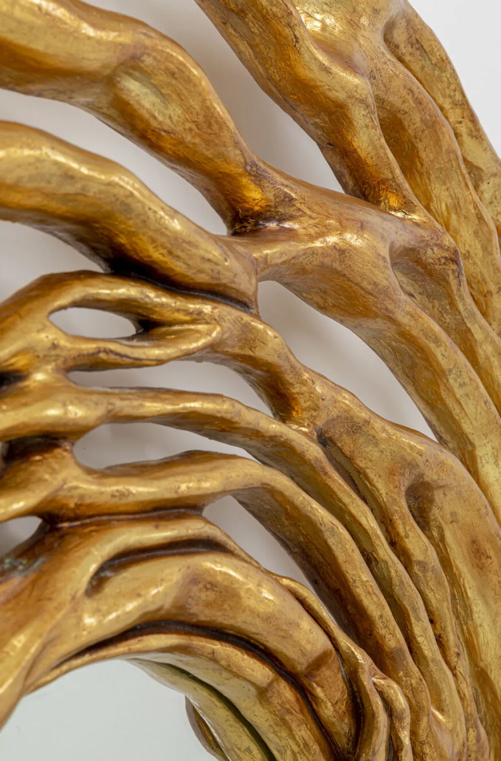 KARE Design Peilit*Twiggy Seinäpeili, Kulta Ø121cm