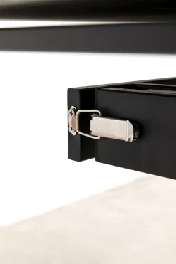 KARE Design Pöydät*Twist Jatkettava Ruokapöytä - Musta 120(30+30)x90cm