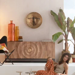 KARE Design Seinäkoristeet*Umano Seinäkoriste, Messinki Ø59cm