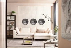 KARE Design Seinäkoristeet*Umano Silver Seinäkoriste Hopea Ø60cm