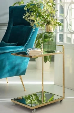 KARE Design Nojatuolit*Vegas Forever Nojatuoli, Sinivihreä