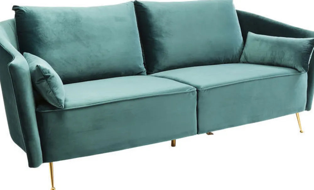 KARE Design Sohvat|Olohuone*Vegas Forever Sohva 3-istuttava, Sinivihreä