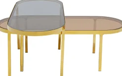 KARE Design Sohvapöydät|Olohuone*Vence Sohvapöytä Lasia Ja Metallia (2/Setti)