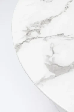 KARE Design Pöydät*Veneto Marble Pöytä, Marmori, Valkoinen Ø110cm