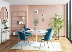 KARE Design Pöydät*Veneto Marble Pöytä, Marmori, Valkoinen Ø110cm