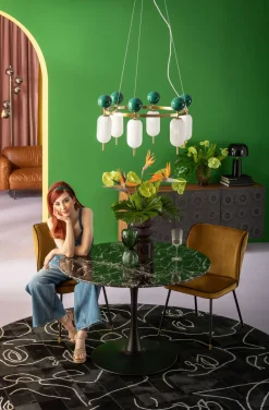 KARE Design Pöydät*Veneto Marble Pöytä, Marmori, Musta Ø110cm