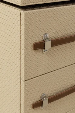 KARE Design Konsolipöydät Ja Sivupöydät*Venezia Meikkipöytä, Pöytä Peilillä Sekä Säilytystilalla, Tuoli, Kermanvärinen