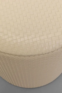 KARE Design Rahit Ja Jakkarat*Venezia Palli, Rahi Säilytyslokerolla, Kermanvärinen Ø40cm