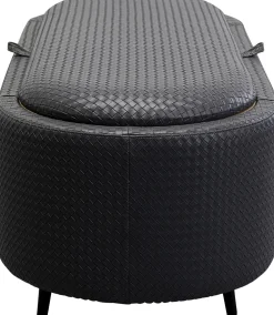 KARE Design Penkit*Venezia Penkki Säilytyslokerolla, Musta 100cm