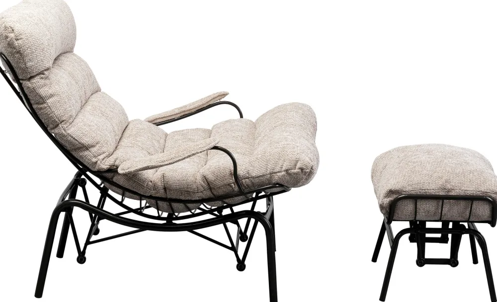 KARE Design Nojatuolit*Vienna Kääntyvä Nojatuoli + Rahi Beige