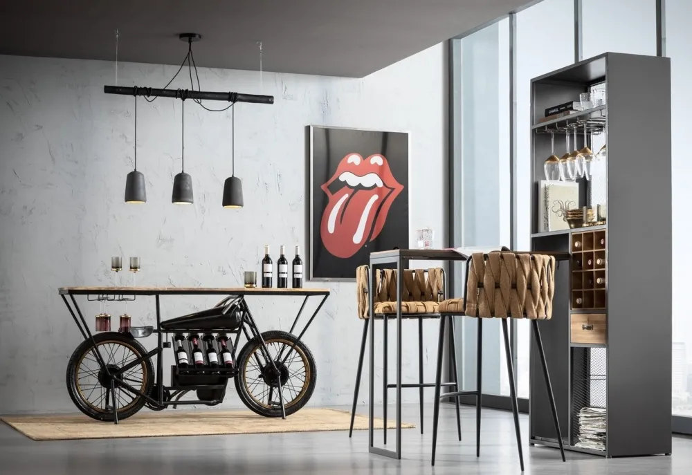 KARE Design Baarit*Vinoteca Baarikaappi Pöytätasolla 80x201cm