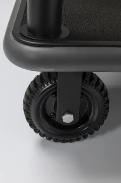 KARE Design Jalalliset Vaatenaulakot*VIP Baggage Trolley Vegas Matkalaukkuvaunu, Matta Musta