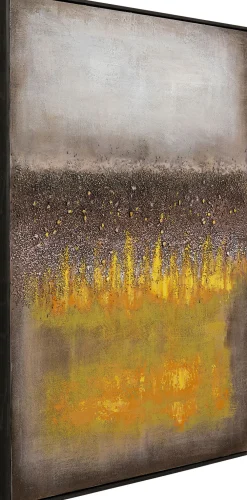 KARE Design Taulut|Olohuone*Vista Canvastaulu Keltainen 90x120 Cm