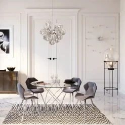 KARE Design Tuolit*Viva Tuoli, Harmaa, Kromi