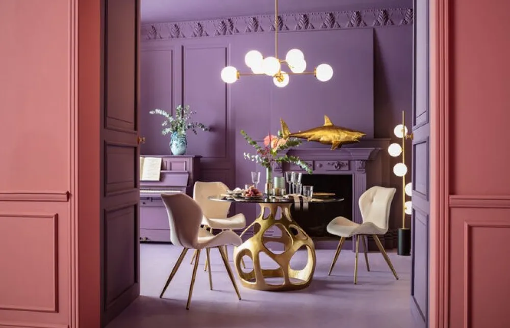 KARE Design Pöydät*Volcano Pyöreä Pöytä, Kulta Ø120cm