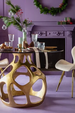 KARE Design Pöydät*Volcano Pyöreä Pöytä, Kulta Ø120cm