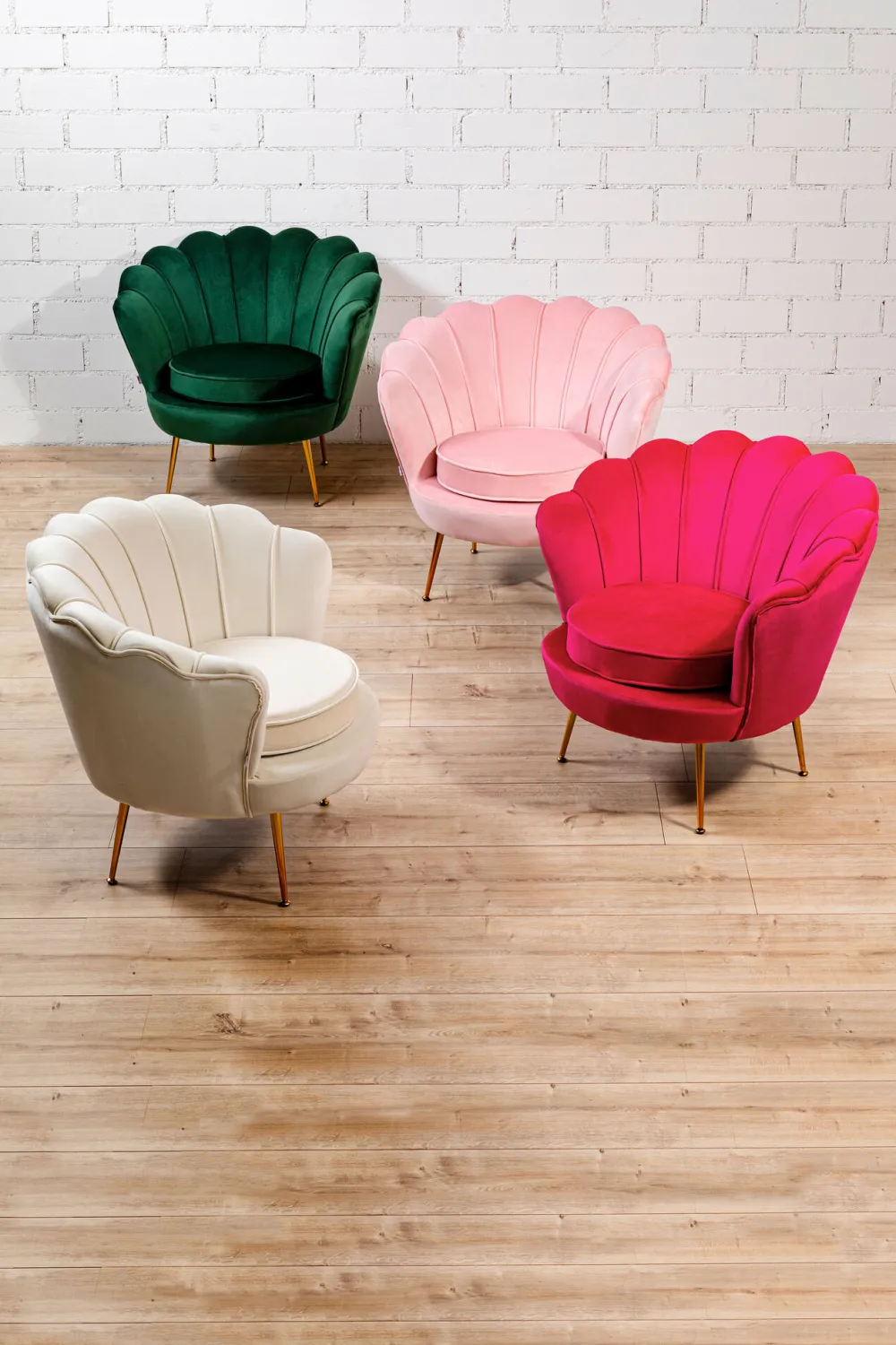 KARE Design Nojatuolit*Water Lily Nojatuoli, Kulta, Tummanvihreä