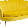 KARE Design Sohvat|Olohuone*Water Lily Sohva 2-istuttava, Kulta, Keltainen