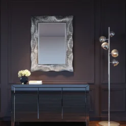 KARE Design Peilit*Wavy Seinäpeili, Hopea 94x124cm