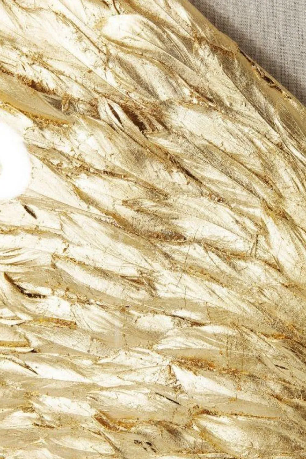 KARE Design Seinäkoristeet*Wings Siivet Seinäkoriste - Kulta, Valkoinen 120x120cm